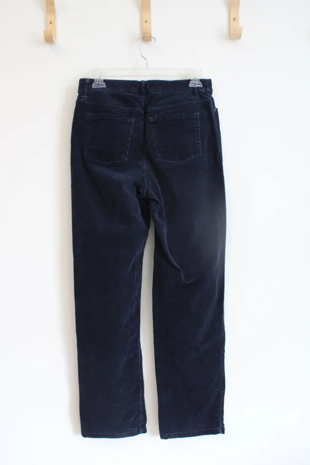 Croft Barrow Navy Corduroy Stretch Pants 6 Croft Barrow Earrings