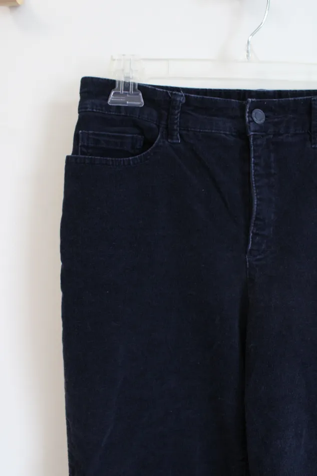 Croft Barrow Navy Corduroy Stretch Pants 6 Croft Barrow Earrings