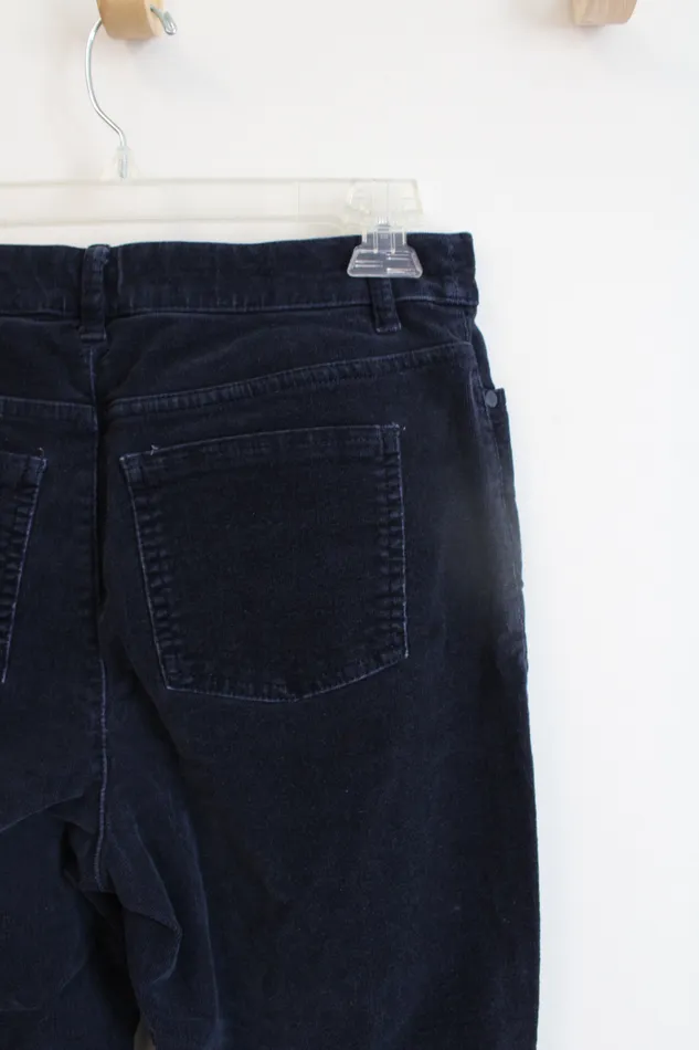Croft Barrow Navy Corduroy Stretch Pants 6 Croft Barrow Earrings