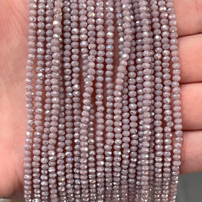 Crystal faceted rondelle 2mm Beads PBC2C53 Peppy Beads Earrings