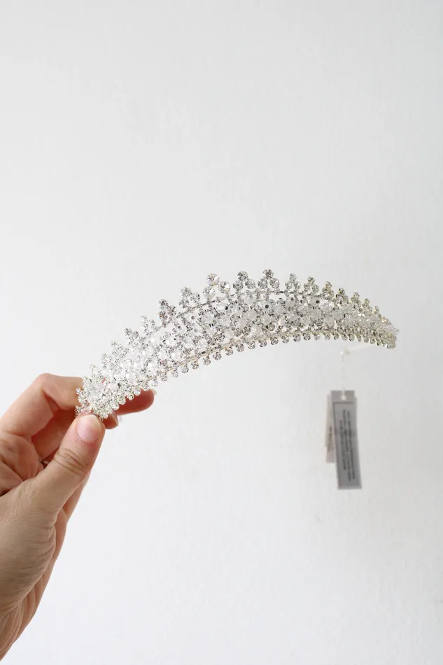 Davids Bridal Rings NEW Davids Bridal Swarovski Crystal Silver Tiara