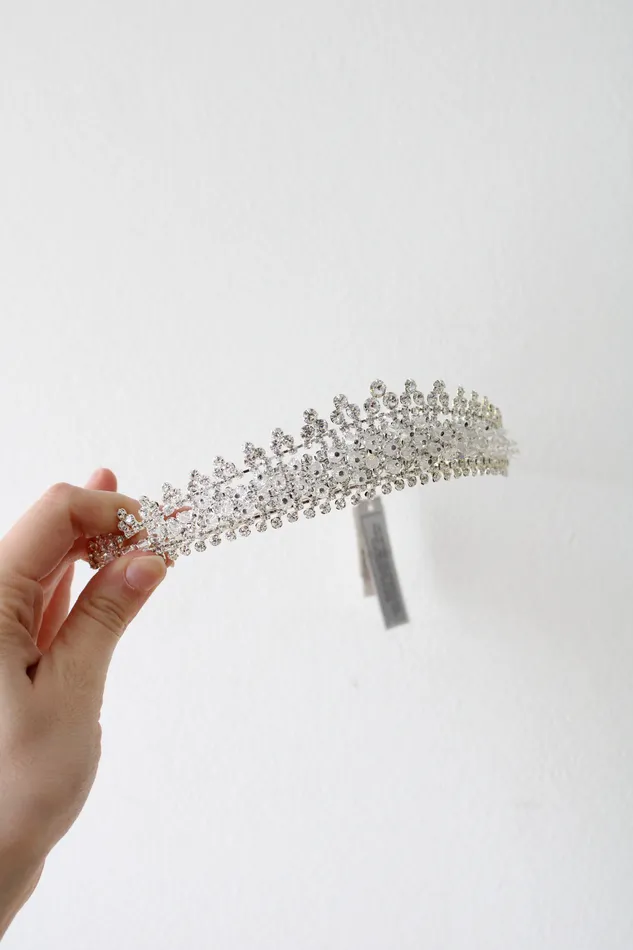 Davids Bridal Rings NEW Davids Bridal Swarovski Crystal Silver Tiara