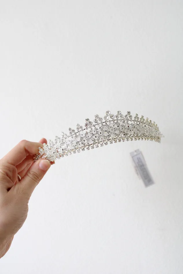 Davids Bridal Rings NEW Davids Bridal Swarovski Crystal Silver Tiara