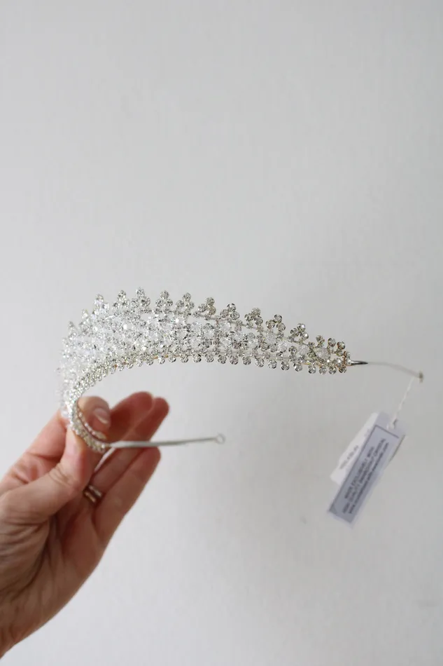 Davids Bridal Rings NEW Davids Bridal Swarovski Crystal Silver Tiara