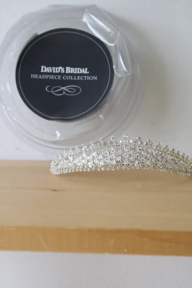 Davids Bridal Rings NEW Davids Bridal Swarovski Crystal Silver Tiara