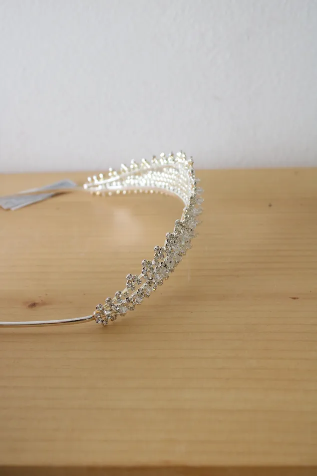 Davids Bridal Rings NEW Davids Bridal Swarovski Crystal Silver Tiara