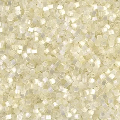 DB0672 Ivory Silk Satin Miyuki Delica 110 Peppy Beads Earrings