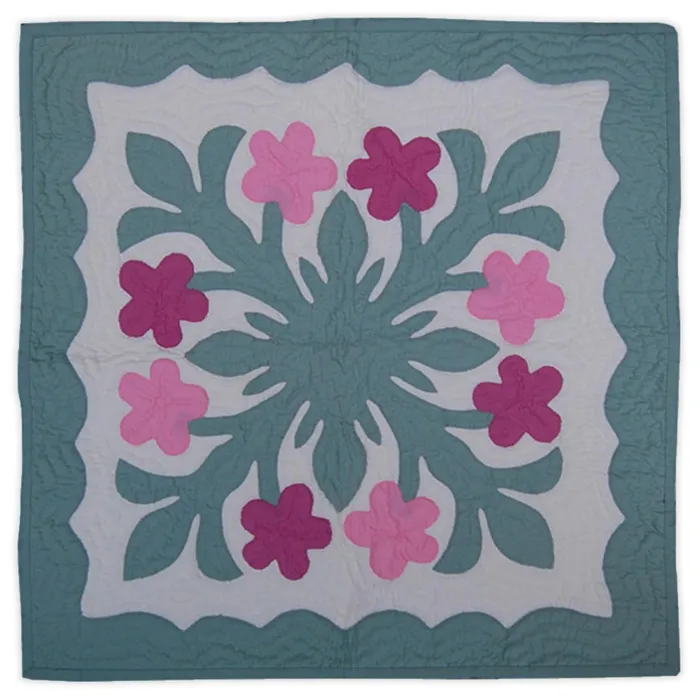 DBIHAWAII Earrings Kenui Quilts HandSewn Quilt Wall Hanging 24x24