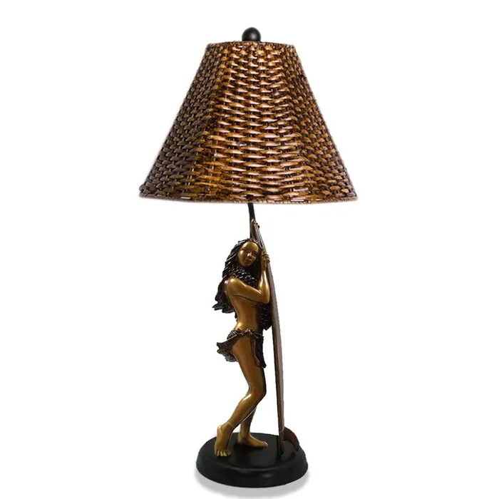 DBIHAWAII Earrings Moe Kahakai Cold Cast Rattan Lamp by Kim Taylor Reece
