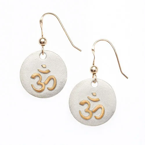 DC Earrings Golden OM Earrings