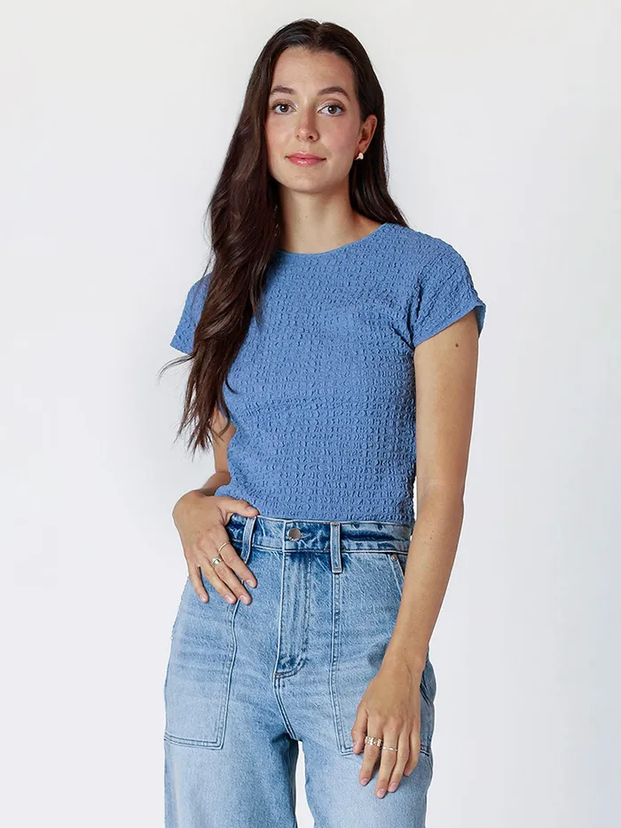 DexBlack Tape Earrings Paula Textured Tee