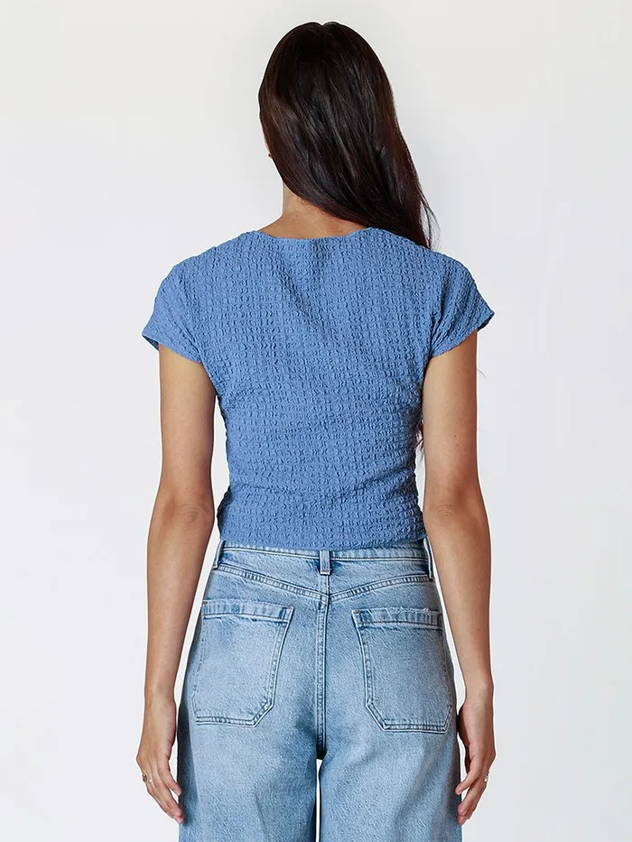 DexBlack Tape Earrings Paula Textured Tee