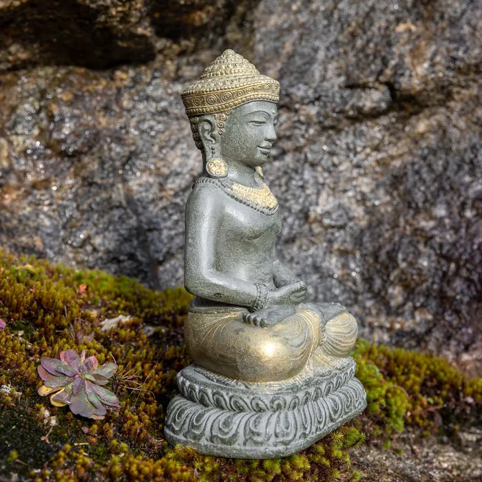 DharmaCrafts Earrings Cambodian Khmer Meditation Buddha Statue