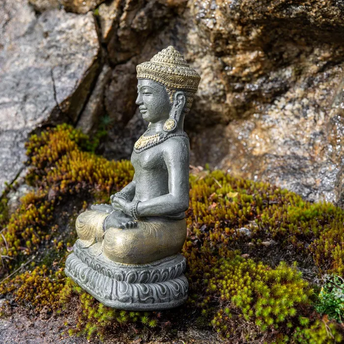 DharmaCrafts Earrings Cambodian Khmer Meditation Buddha Statue