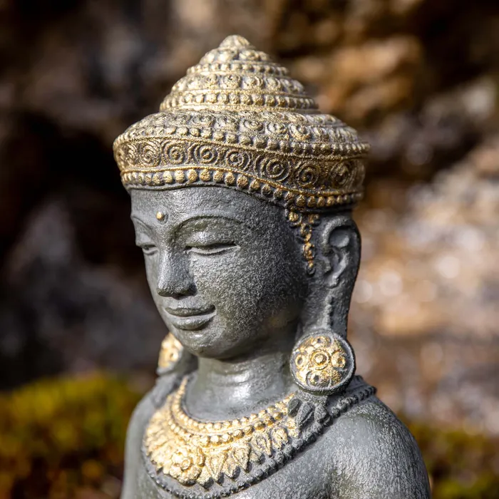 DharmaCrafts Earrings Cambodian Khmer Meditation Buddha Statue
