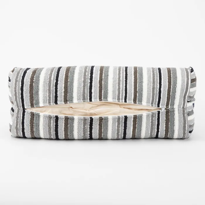 DharmaCrafts Earrings Textured Stripe Bolster COVER ONLY