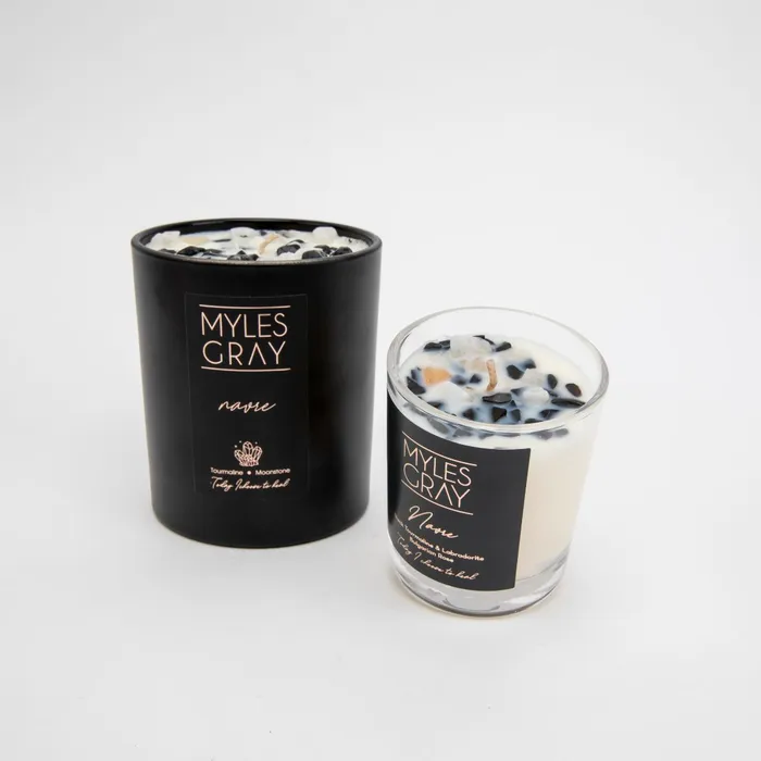 DharmaCrafts MYLES GRAY Crystal Candle Earrings