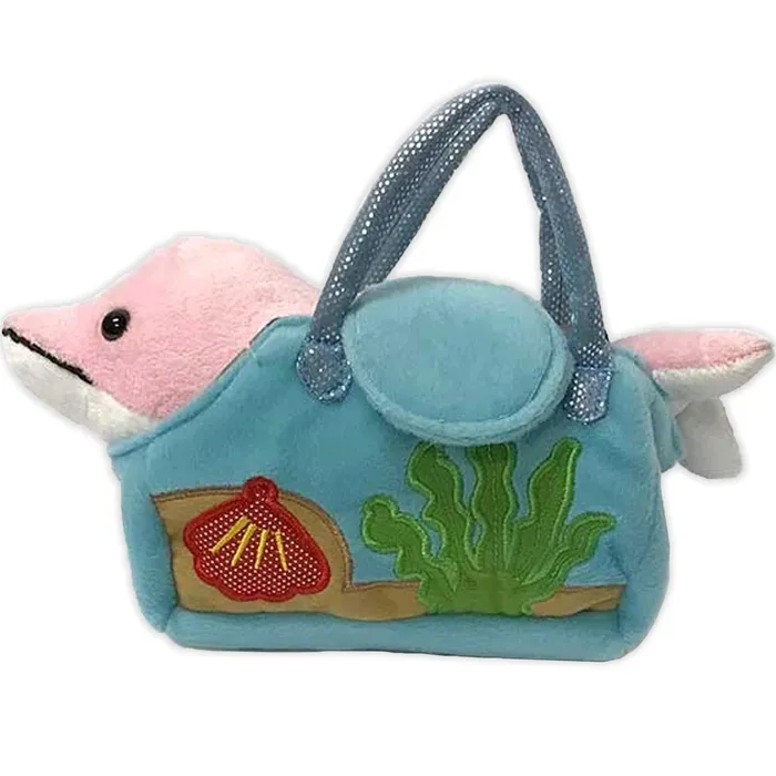 Dolphin in a Purse Plush Toy BARRYOWEN Earrings