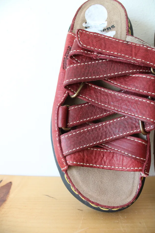 Dr Martens Earrings Dr Martens Vintage Chunky Red Strappy Sandals Size 5