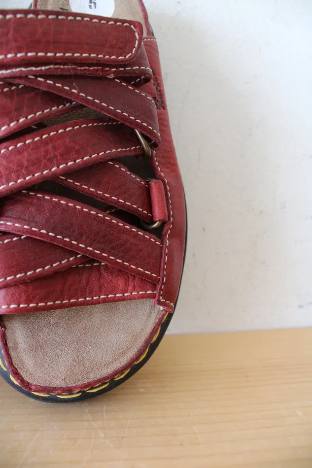 Dr Martens Earrings Dr Martens Vintage Chunky Red Strappy Sandals Size 5