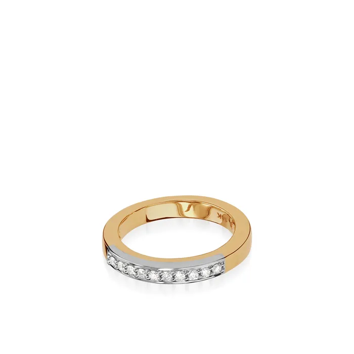 Duplex Gold Pave Diamond Ring Shop John Atencio Rings