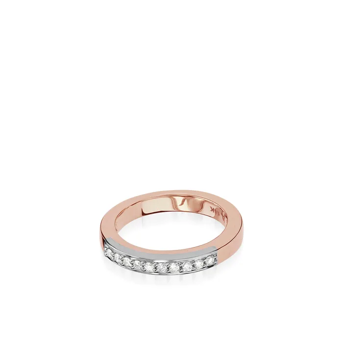 Duplex Gold Pave Diamond Ring Shop John Atencio Rings
