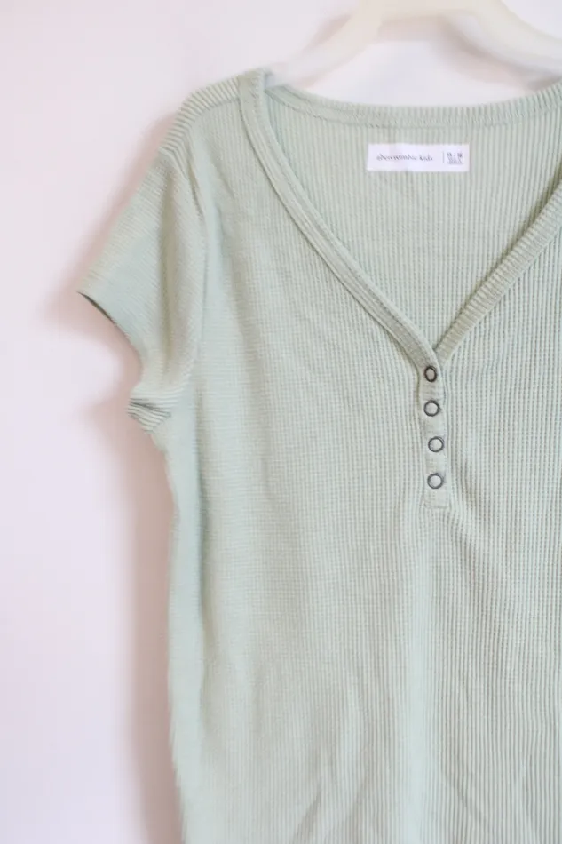 Earrings Abercrombie Fitch Abercrombie Kids Seafoam Green Waffle Knit Tee 1516