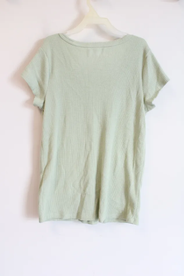 Earrings Abercrombie Fitch Abercrombie Kids Seafoam Green Waffle Knit Tee 1516