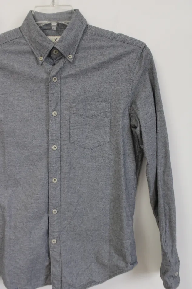Earrings American Eagle Calvin Klein Seriously Soft Classic Fit Gray Flannel Button Down Shirt XS