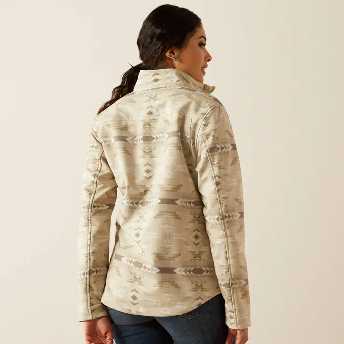 Earrings ARIAT WOMENS NEW TEAM SOFTSHELL PRINT JACKET SANDSTONE SOUTHWEST PRINT ARIAT CLOTHING
