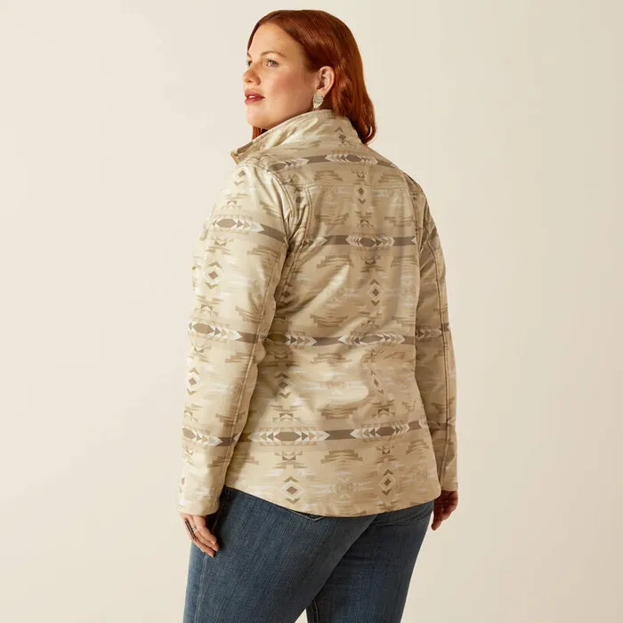 Earrings ARIAT WOMENS NEW TEAM SOFTSHELL PRINT JACKET SANDSTONE SOUTHWEST PRINT ARIAT CLOTHING