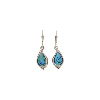 Earrings ARIKINEWZEALAND Ariki Paua Leaf Earrings