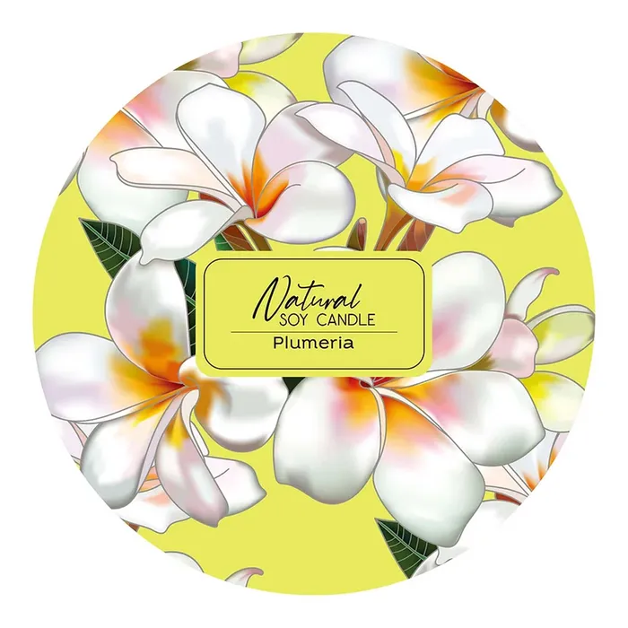 Earrings Bamboo Island Natural Plumeria Candle in Keepsake Tin 8 oz BAMBOOISLAND
