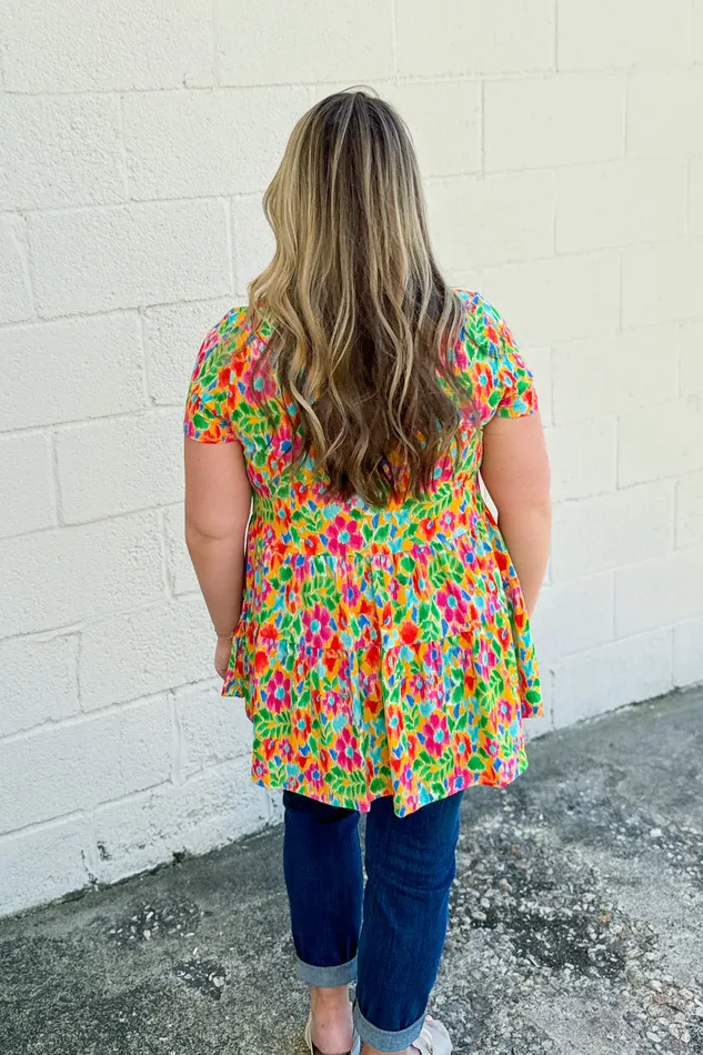 Earrings BE Stage Color It Up Tiered Babydoll Top