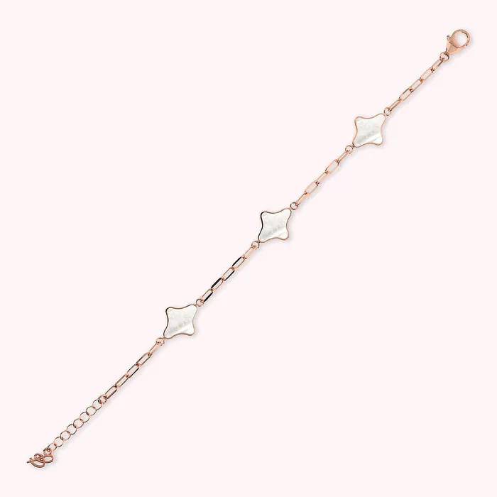 Earrings Bronzallure Bracciale Catena Forzatina con Station Etoile in Pietra Naturale