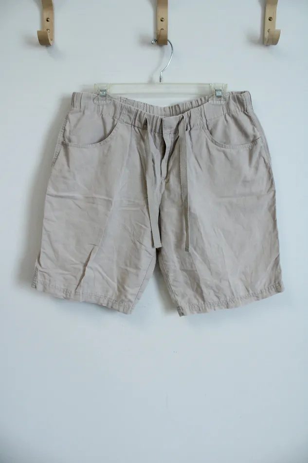 Earrings Columbia Columbia Tan Linen Shorts M10L