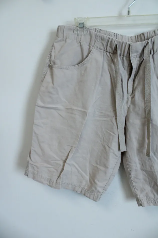 Earrings Columbia Columbia Tan Linen Shorts M10L