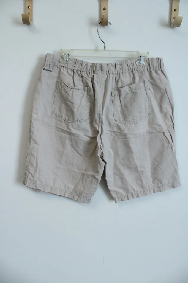 Earrings Columbia Columbia Tan Linen Shorts M10L