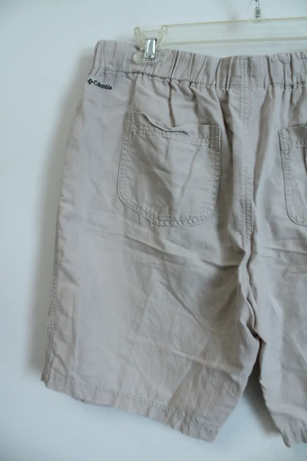 Earrings Columbia Columbia Tan Linen Shorts M10L