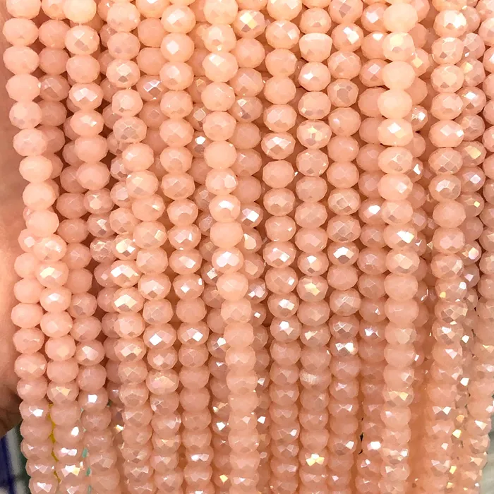 Earrings Crystal faceted rondelle 6mm Beads PBC6C87 Peppy Beads