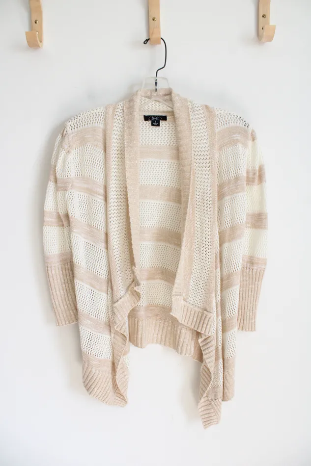 Earrings Deb Deb Tan Cream Crocheted Cardigan S