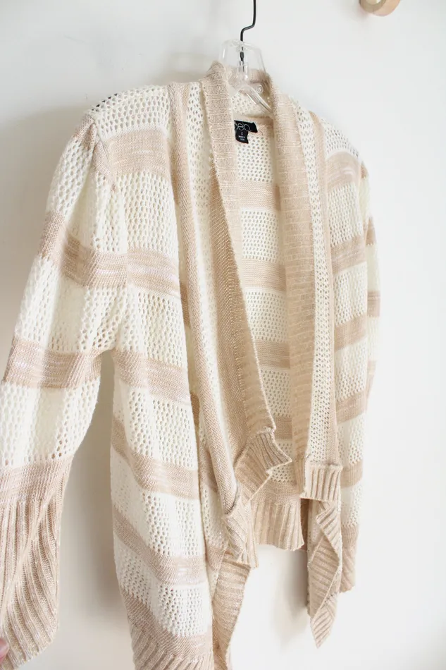 Earrings Deb Deb Tan Cream Crocheted Cardigan S