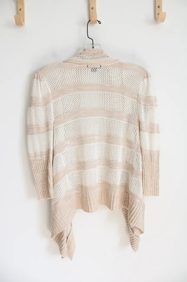 Earrings Deb Deb Tan Cream Crocheted Cardigan S