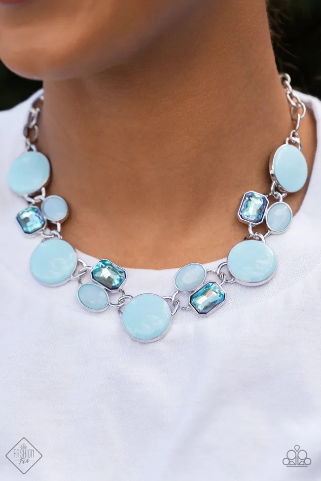 Earrings Dreaming in MULTICOLOR Blue Paparazzi Accessories