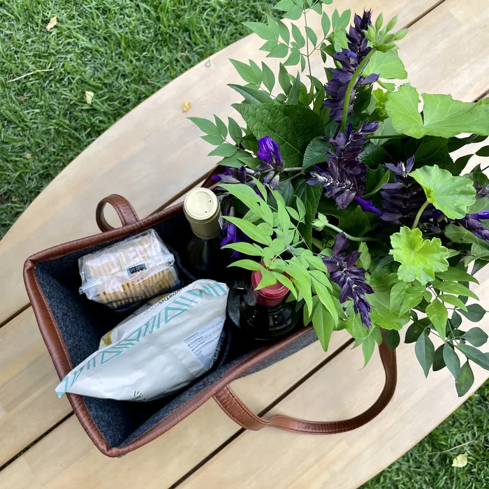 Earrings ECOGEM Velt Picnic Bag Charcoal