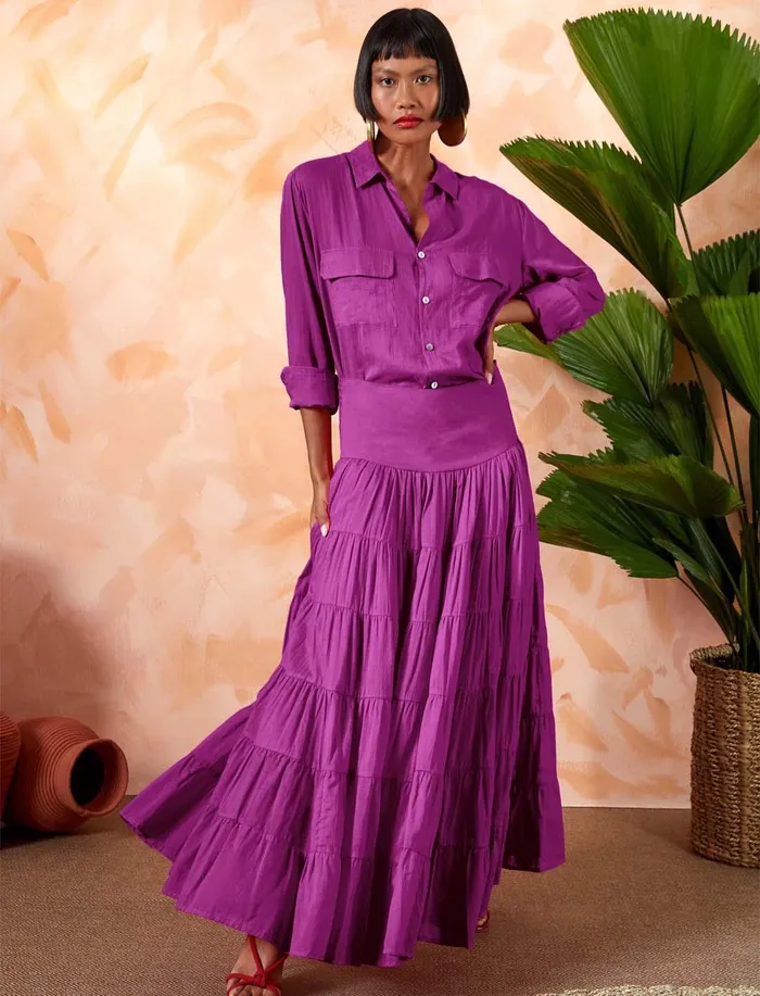 Earrings Erika Pea ANA WOMEN BOHO MAXI SKIRT Earrings Erika Pea ANA WOMEN BOHO MAXI SKIRT