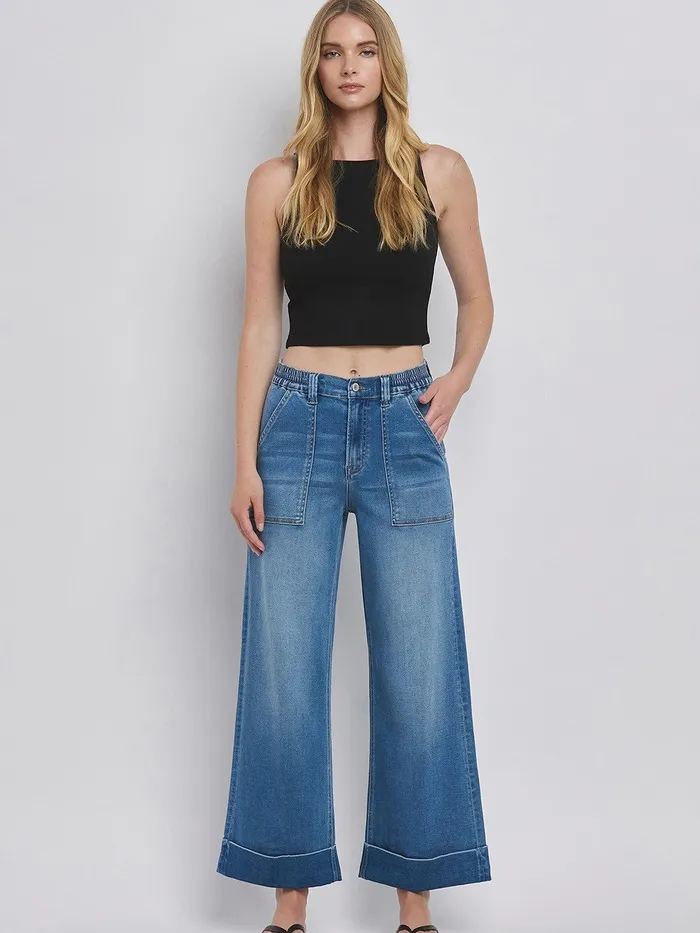 Earrings Flying MonkeyVervet Vervet Super Soft Baggy Wide Leg Jean