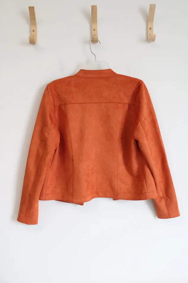 Earrings French Dressing Jeans NEW French Dressing Jeans Modele Burnt Orange Suede Jacket M