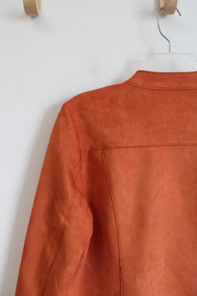 Earrings French Dressing Jeans NEW French Dressing Jeans Modele Burnt Orange Suede Jacket M