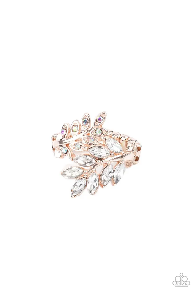 Earrings Glowing Gardenista Rose Gold Paparazzi Accessories